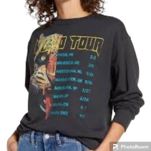 Prince Peter Collection World Tour Grey Colorful sweatshirt size small